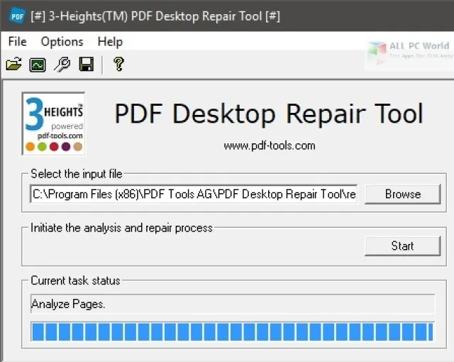 3-Heights PDF Desktop Analysis Repair Tool