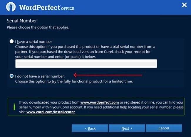 WordPerfect Office Download for Free 